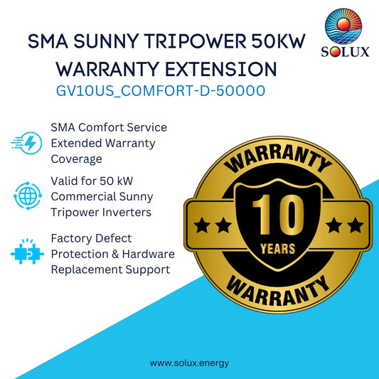 10 YR EXTENDED WARRANTY FOR SMC 03-50-1000-2-41 SUNNY TRIPOW