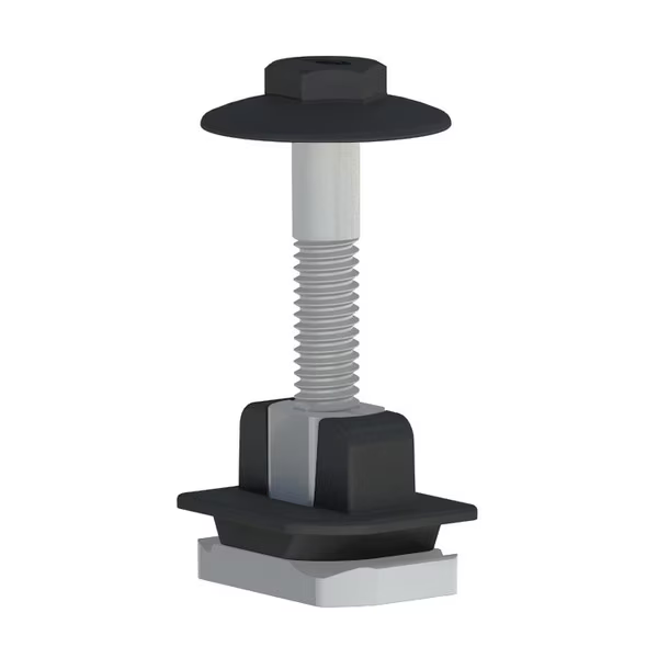 IronRidge Aire AE-USMID-01-B1-US Black Mid Clamp, 30mm-40mm Domestic Content