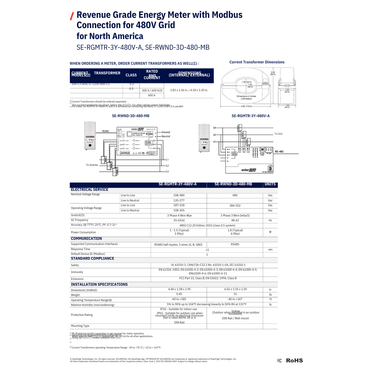 SE-RGMTR-3Y-480V-A solaredge meter