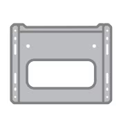 SMA Roof Mount Kit - Flat rooftop mounting assembly for STP X-50 inverters