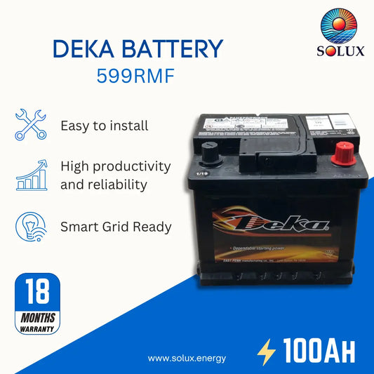 MK Deka 599RMF 100Ah 12VDC Flooded Lead-Acid Battery