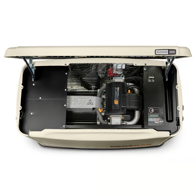 Generac 26/22.5 kW Air-Cooled Standby Generator, Aluminum Enclosure