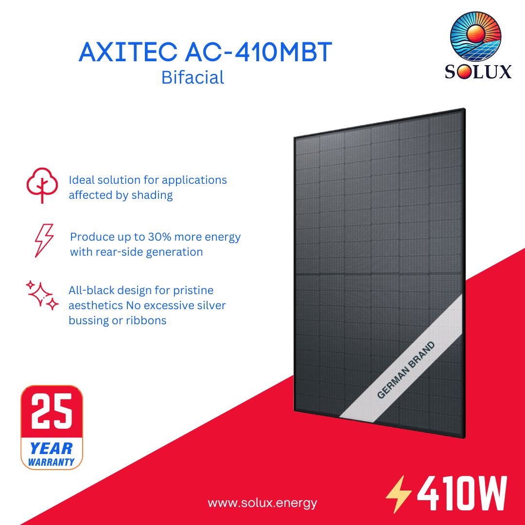 Axitec AC-410MBT 410Watt 108 Half-Cell Monocrystalline Solar Panel