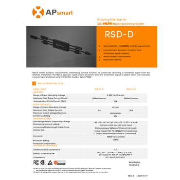 APSM-RSD-D-446101-V2 module level rapid shutdown
