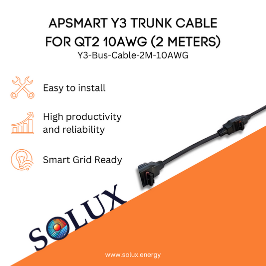 This is an image of APSmart Y3 Trunk cable for QT2 10AWG Cable (2 Meters)