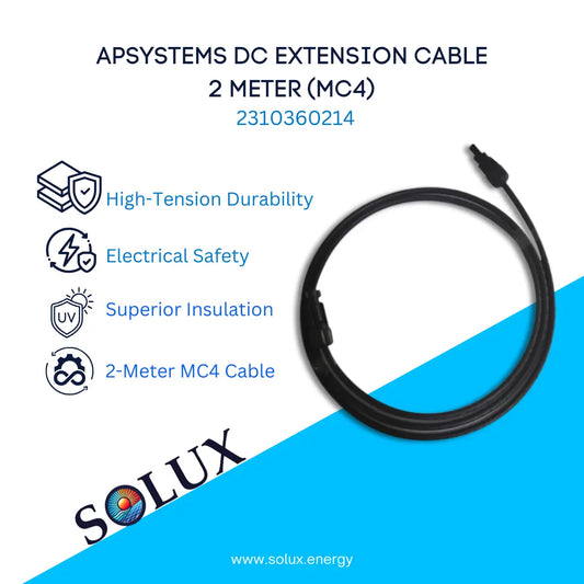 This is an image of APSystems 2310360214 2 Meters DC Extension Cable (MC4)