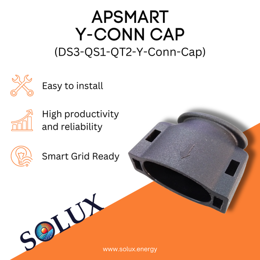 This is an image of APsystems DS3-QS1-Y-Conn Cap Connector Protector on the AC Bus (Used for DS3, QS1 & QT2)
