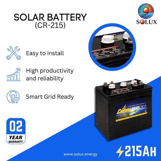 This is an image of CR-215 Crown Commercial Deep Cycle Solar Battery