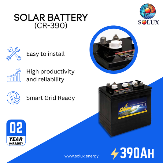 This is an image of Crown CR-390 Commercial Deep Cycle Battery