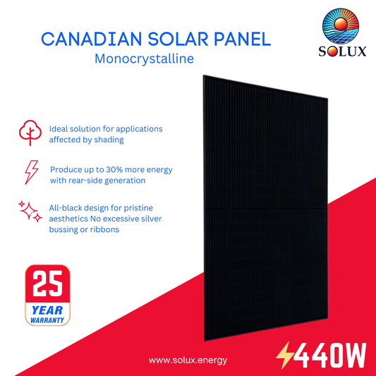 Canadian Solar CS6.2-48TM-440H 440Watt 96 Cell N-Type Solar Panel