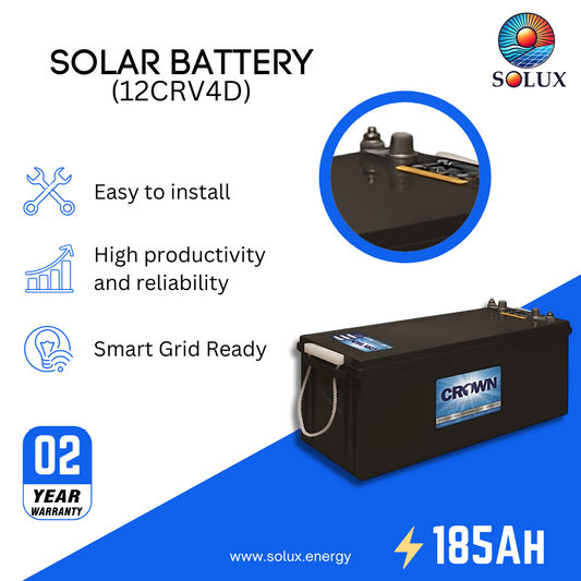 This is an image of Crown 12CRV4D Deep Cycle 12V 185Ah Battery
