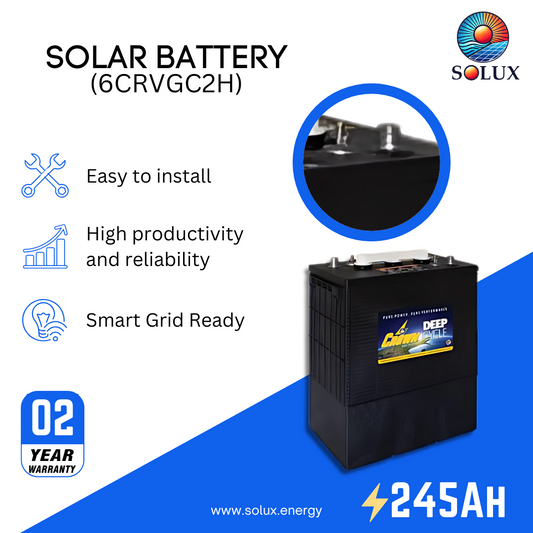 This is an image of Crown Deep Cycle 6 Volt AGM Battery 6CRVGC2H