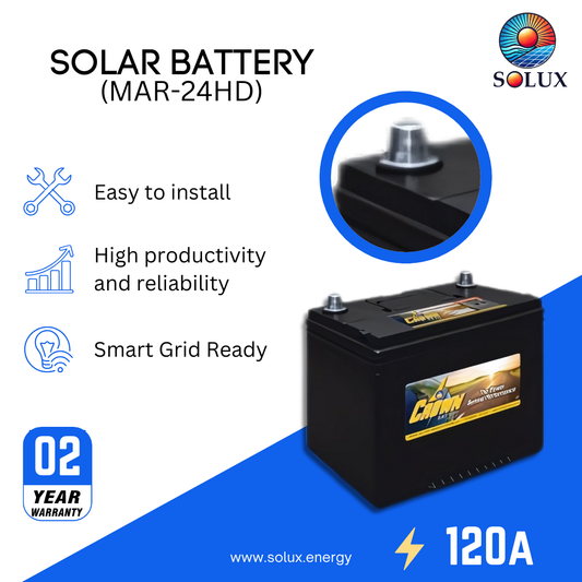 This is an image of Crown MAR-24HD 12 Volt Marine Battery Product XD Series