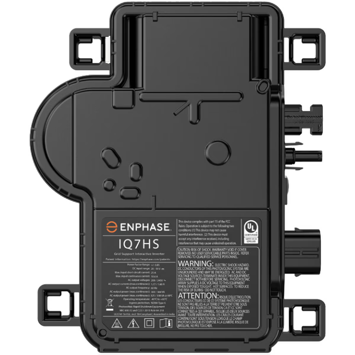Enphase IQ7HS Microinverter (IQ7HS-66-M-US)- Sunpower Branded
