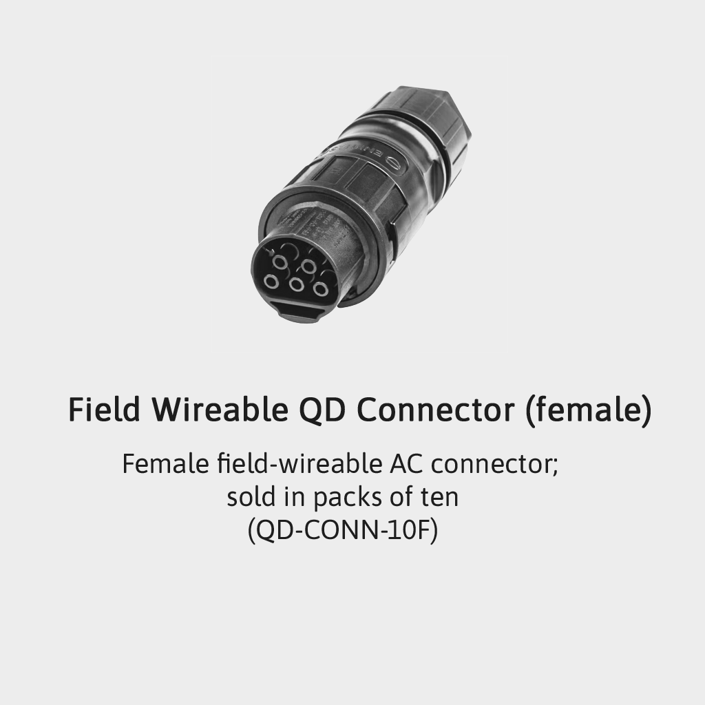 Enphase EN-QD-CONN-10F Field-wireable connector for NA 3 Phase Q Cable (Female)