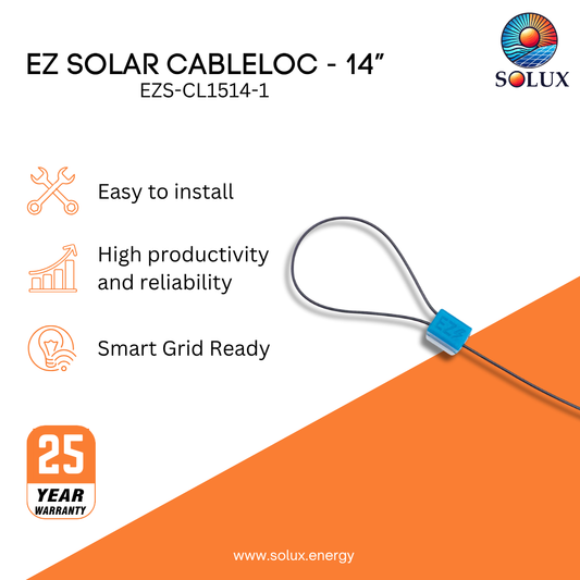 This is an image of Cable Management Ties EZ Solar CableLoc 14"