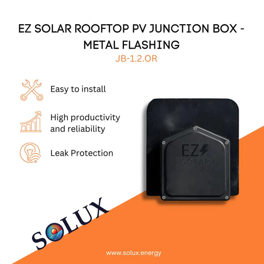 This is an image of EZ Solae Rooftop Solar Junction Box - Metal Flashing