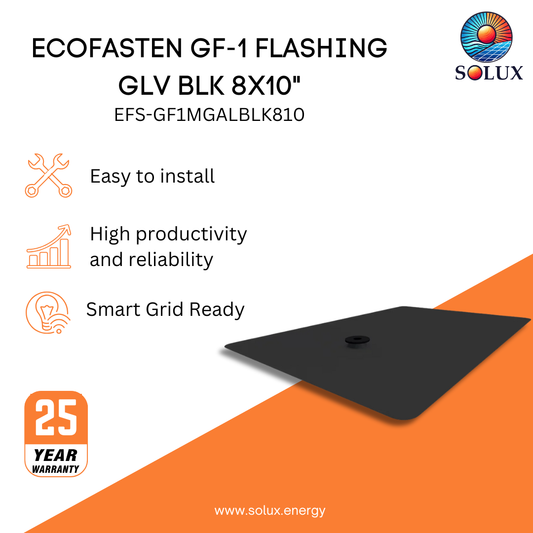 This is an image of Galvalume Flashing EcoFasten BLK 8X10"