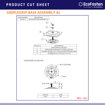 EFS-SIMPLEGRIP-SQ simple grip solar