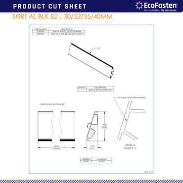 EFS-2099044-US black aluminum trim