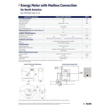 SE-MTR240 power consumption monitoring device
