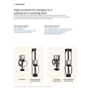CS-PEDESTAL pedestal ev charger