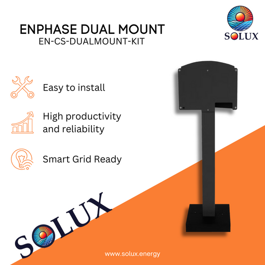 This is an image of Enphase EV Charger Pedestal Dual Mount Kit