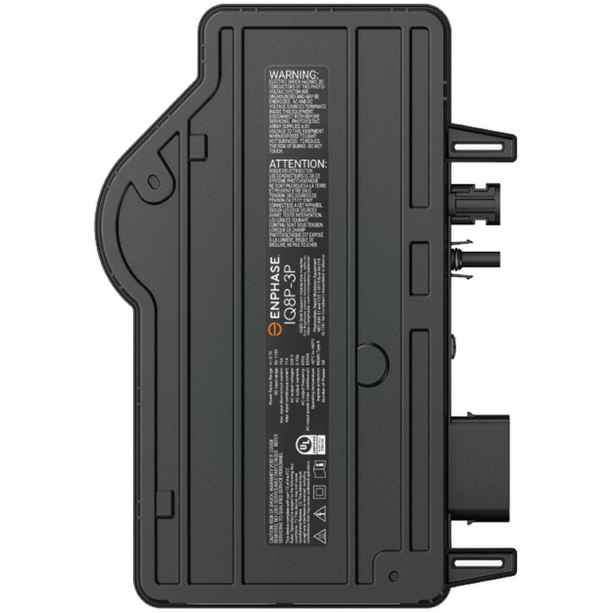 Product Image of IQ8P-3P-72-E-DOM-US-2545, Enphase 480VA 3-phase microinverter for commercial solar grids.