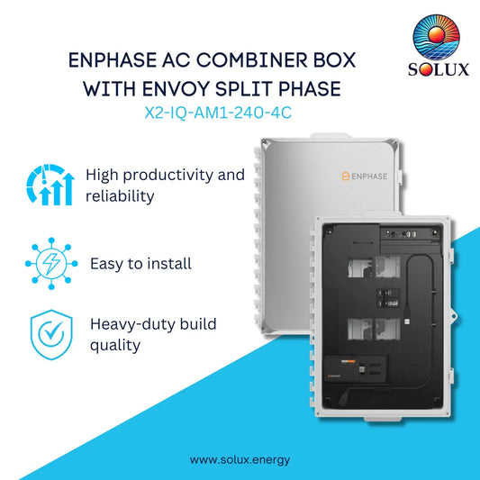 This is an image of Enphase X2-IQ-AM1-240-4C AC Combiner Box with Envoy 120V/240V Split Phase