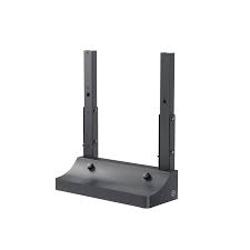 Product Image of B10C-PI-0550-O, a black Enphase IQ Battery 10C floor pedestal mount on a white background.