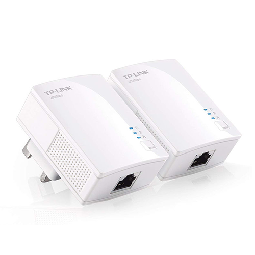 Product image of EPLC-01: Two white Enphase Power Line Carrier adapters shown on a white background.