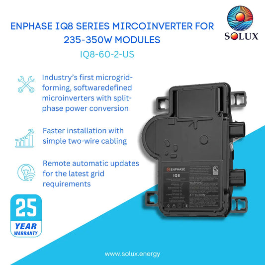 Product Image of IQ8-60-2-US graphic: Microgrid-forming microinverter for 235-350W modules with 25-year warranty.