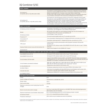X-IQ-AM1-240-5 Enphase IQ Combiner 5 installation Specs