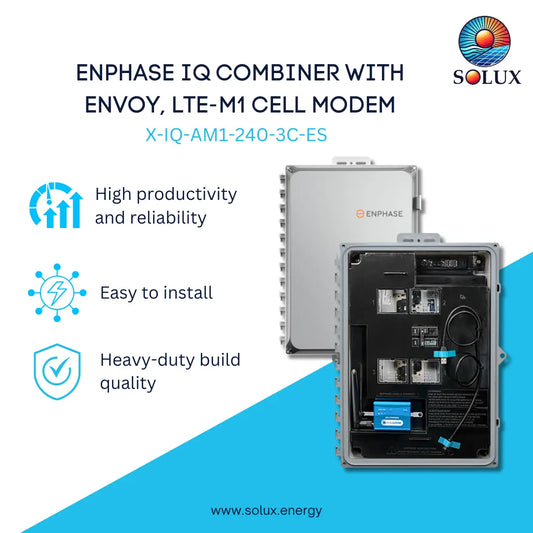 This is an image of Enphase X-IQ-AM1-240-3C-ES IQ Combiner with Envoy, LTE-M1 Cell Modem