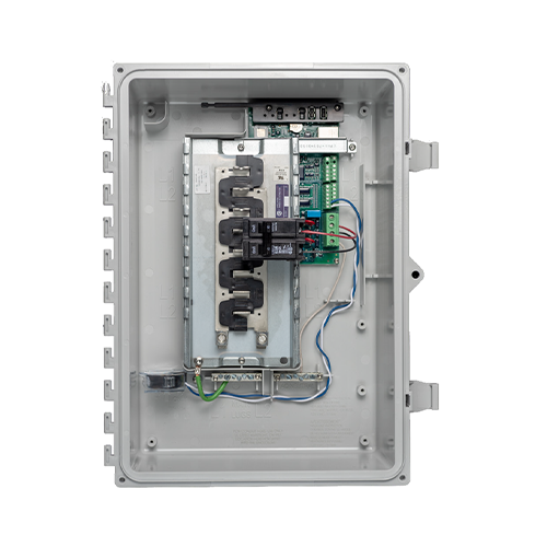 Specifications data sheet for X-IQ-AM1-240-3-M iq combiner detailing electrical, mechanical, and compliance ratings.