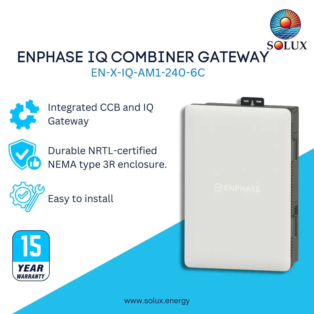 Enphase IQ Combiner 6C EN-X-IQ-AM1-240-6C – Solux, LLC