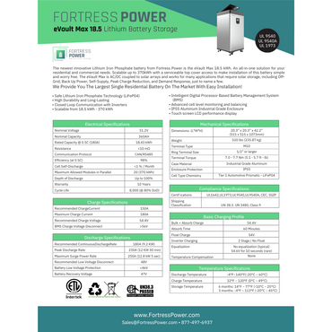 eVault Max 18.5 fortress evault max