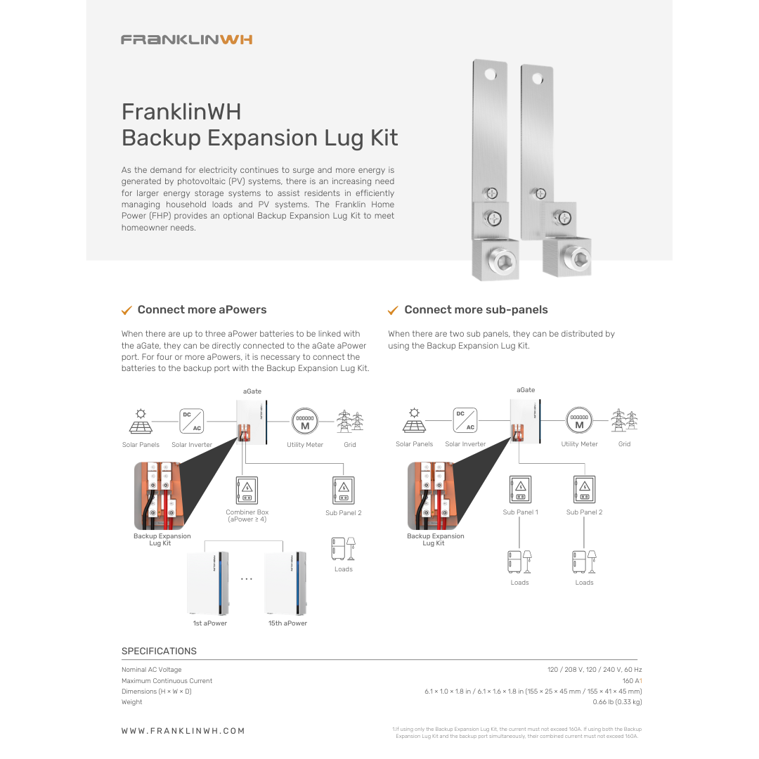 FWH-ACCY-BLV2-US battery lug kit
