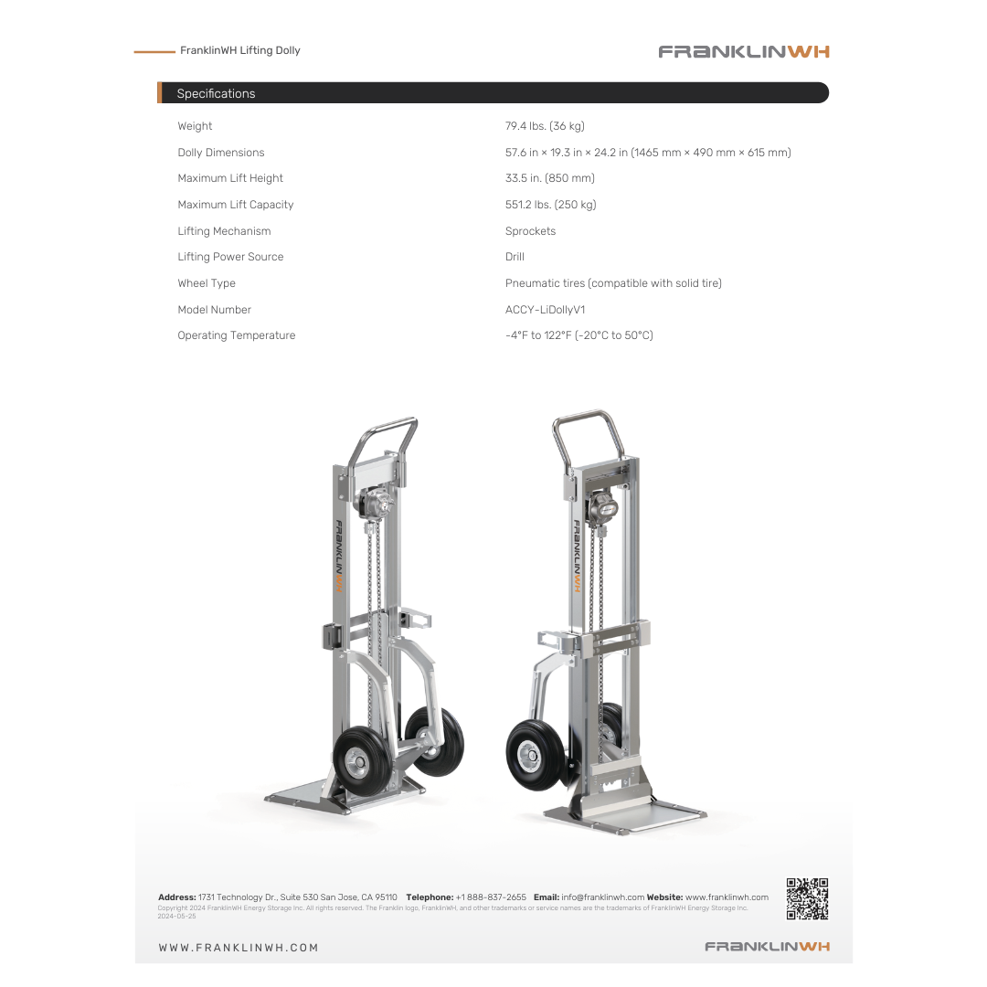 FWH-ACCY-LiDollyV1 lifting tools