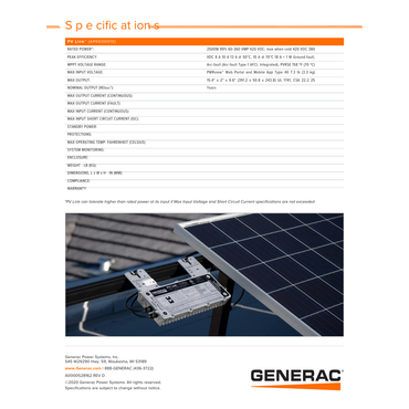 APKE00010 generac pv link optimizer