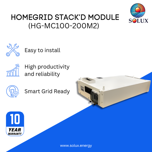 This is an image of Modular Stacking Storage: HomeGrid Battery Base/BMS