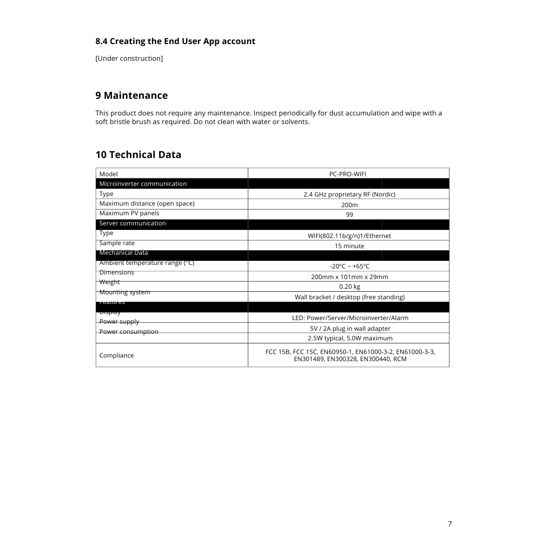 DTU-Pro(WIFI) monitoring device
