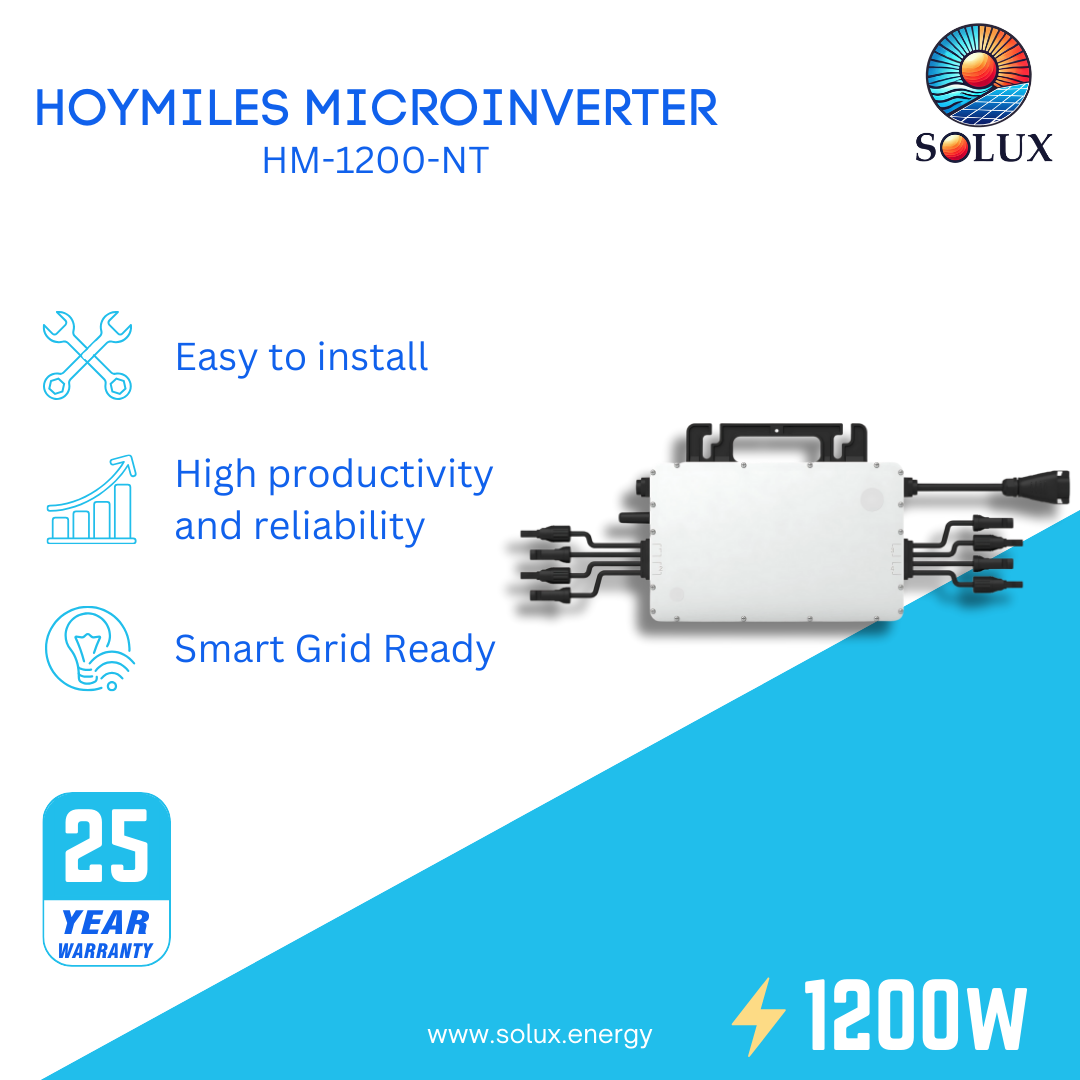 This is an image of Hoymiles HMS Grid Tie Microinverter HM-1200-NT