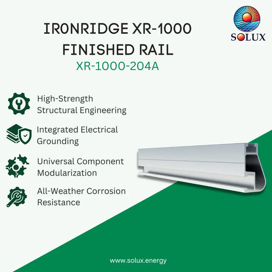 IronRidge XR-1000 Finished Rail 204" (17 Feet) (Clear)
