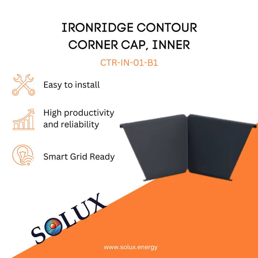 This is an image of Contour Cap | Ironridge Inner Contour Corner Cap