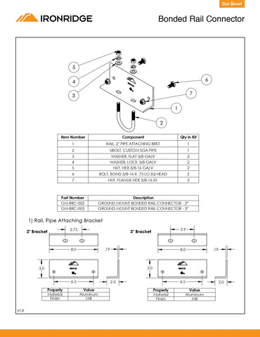 GM-BRC-002 ground mount racking