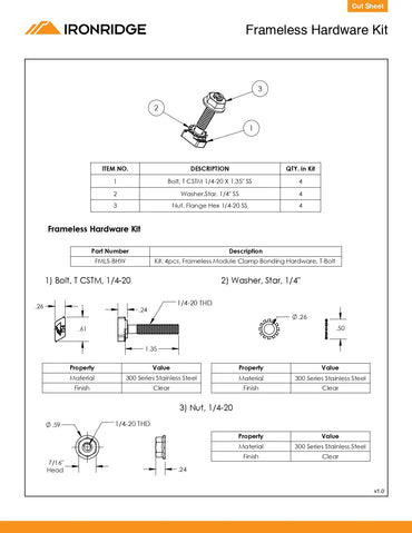 FMLS-BHW solar panel bolts