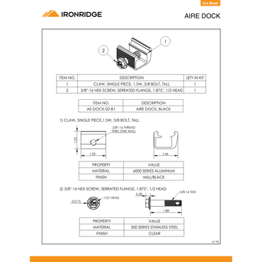 IR-AE-DOCK-02-B1 tilt mount