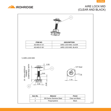 IR-AE-MID-01-B1 mid lock