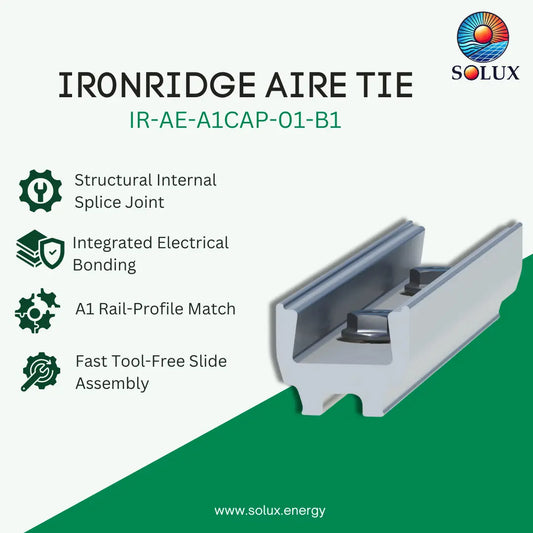 IronRidge IR-AE-A1TIE-01-M1 Mill, Aire Tie, A1 (Bonded Splice) (Priced as each)